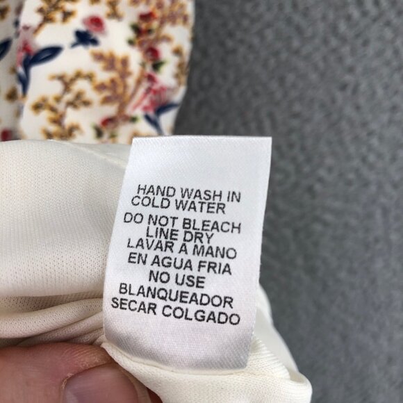 Entro Dress Womens Large Multicolor Floral Mini Swing Cutout Halter Sleeveless - Picture 7 of 10